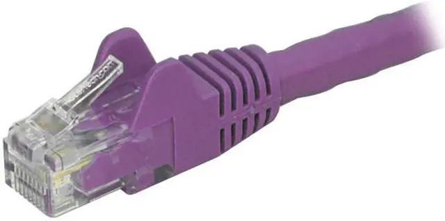 Alt view image 2 of 2 - StarTech N6PATCH9PL StarTech.com Cat6 Patch Cable - 9 ft. - Purple Ethernet Cable - Snagless RJ45 Cable - Ethernet Cord - Cat 6 Cable