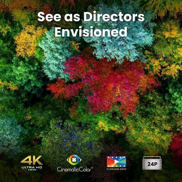 Alt view image 6 of 9 - BenQ W4100i 4K HDR Smart Home Theater Projector, 3200 Lumens, 100% DCI-P3, Rec.709, Factory-Calibrated, Android TV with Netflix, 4-Way Lens Shift, HDR10+ & HLG Support, LED Long Lifespan