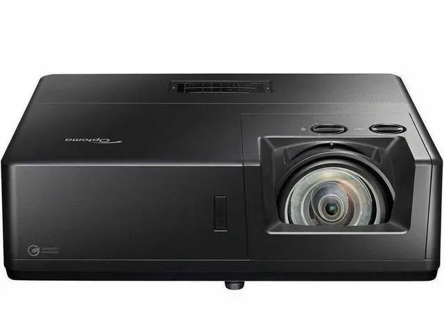 Alt view image 2 of 3 - Optoma ZU507TST 3D Short Throw DLP Projector - 16:10 - Wall Mountable - Black - High Dynamic Range (HDR) - 30000 Hour Normal Mode - 300,000:1 - 5000 lm - HDMI - USB - Network (RJ-45)
