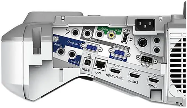 Alt view image 3 of 3 - Epson BrightLink 695Wi WXGA 3LCD Ultra Short-throw Interactive Classroom Projector 3500 lumens, V11H740522