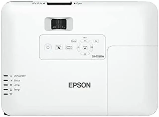 Alt view image 3 of 3 - Epson PowerLite 1780W Wireless WXGA 3LCD Projector 3000 lumens, V11H795020