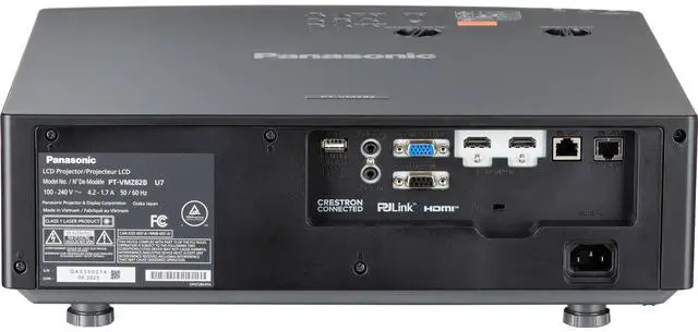 Alt view image 3 of 4 - Panasonic PT-VMZ82BU7 8000-Lumen WUXGA Laser 3LCD Projector - Black