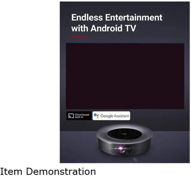 Alt view image 4 of 6 - Anker Nebula Cosmos Max 4K UHD TV Home Theater/Entertainment Projector, 1,500 ANSI Lumens, Android TV 9.0 with 5000+ Apps, Dolby Digital Plus, 360° of True 3D Audio, HDR10, HLG, Dynamic Smoothing