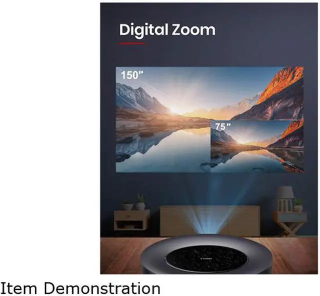 Alt view image 5 of 6 - Anker Nebula Cosmos Max 4K UHD TV Home Theater/Entertainment Projector, 1,500 ANSI Lumens, Android TV 9.0 with 5000+ Apps, Dolby Digital Plus, 360° of True 3D Audio, HDR10, HLG, Dynamic Smoothing