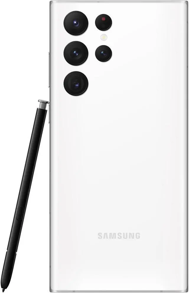 Alt view image 14 of 14 - Samsung Galaxy S22 Ultra Dual-SIM + eSIM 256GB ROM + 12GB RAM (GSM | CDMA) Factory Unlocked 5G SmartPhone (Phantom White) - International Version