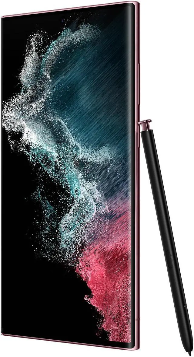 Alt view image 5 of 7 - Samsung Galaxy S22 Ultra Dual-SIM + eSIM 256GB ROM + 12GB RAM (GSM | CDMA) Factory Unlocked 5G SmartPhone (Burgundy) - International Version