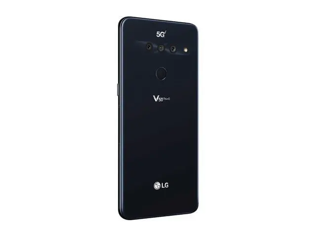 Alt view image 14 of 14 - LG V50 ThinQ 5G 128GB LM-V450PM GSM Unlocked 6.4 in P-OLED Display 4G LTE 6GB RAM Triple 12 MP + 12 MP + 16 MP Camera Smartphone - Aurora Black