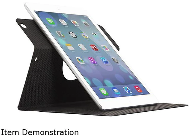Alt view image 6 of 6 - The Joy Factory Folio360 Slim, Syntetic Folio Case/Stand with 360 Degree Rotation & Wake/Sleep Cover for iPad Air, CFA204