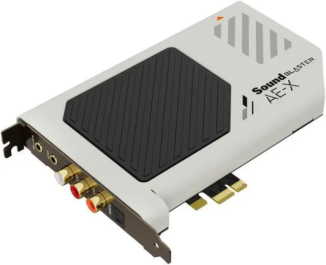 Alt view image 7 of 10 - Creative Labs Sound Blaster AE-X PCIe Sound Card, Hi-res 32-bit/384 kHz DSD256 Audio, ESS DAC, Built-in Headphone Amplifier, ASIO 2.3, for Desktop PC Gaming and Hi-Fi Playback