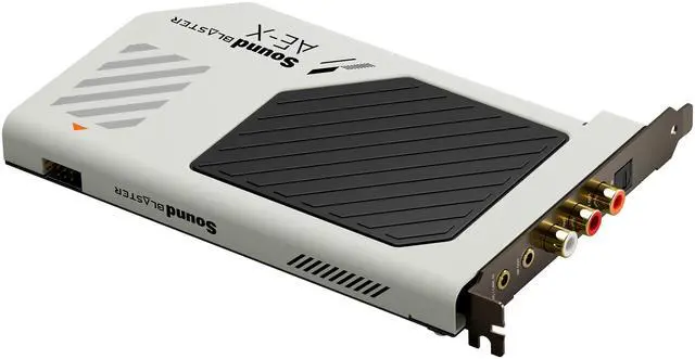 Alt view image 9 of 10 - Creative Labs Sound Blaster AE-X PCIe Sound Card, Hi-res 32-bit/384 kHz DSD256 Audio, ESS DAC, Built-in Headphone Amplifier, ASIO 2.3, for Desktop PC Gaming and Hi-Fi Playback