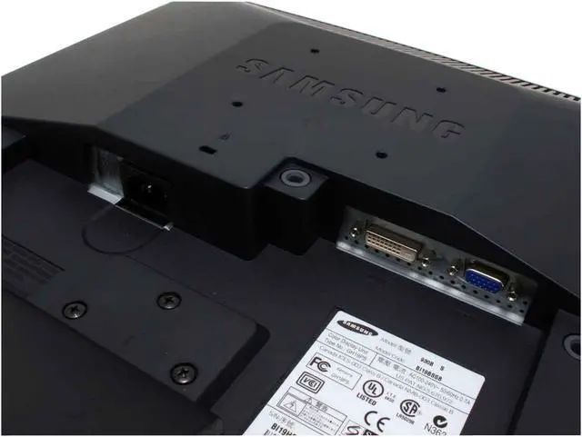 Alt view image 6 of 9 - SAMSUNG 19" a-si TFT /TN SXGA LCD Monitor 8 ms D-Sub, DVI-D 930B-BK