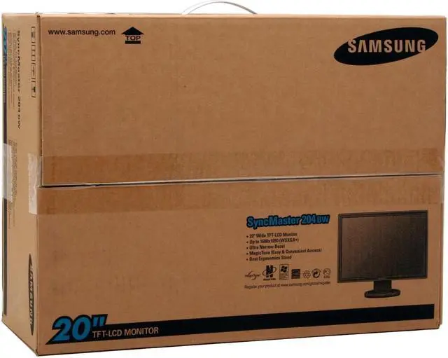 Alt view image 9 of 9 - SAMSUNG 20" a-si TFT/TN WSXGA LCD Monitor with Height Adjustments 6 ms D-Sub, DVI-D 204BW