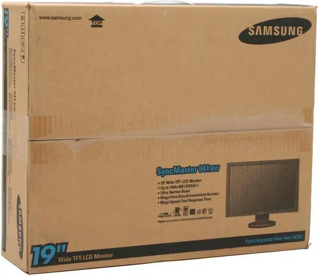 Alt view image 10 of 10 - SAMSUNG 19" a-si TFT/TN WXGA+ LCD Monitor 4ms (GTG) D-Sub, DVI-D 941BW