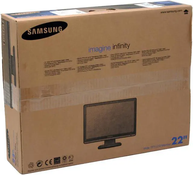 Alt view image 11 of 11 - SAMSUNG 22" WSXGA+ LCD Monitor 2 ms (GTG) D-Sub, DVI-D 226BW