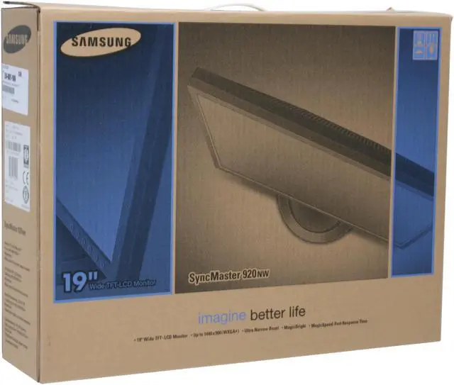 Alt view image 10 of 10 - SAMSUNG 19" WXGA+ LCD Monitor 5 ms D-Sub 920NW