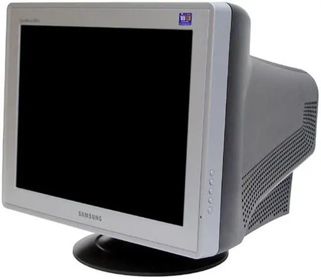 Alt view image 3 of 7 - SAMSUNG 997DF-T/T Silver-Black 19" CRT Monitor 0.20mm (horizontal) Dot Pitch D-Sub