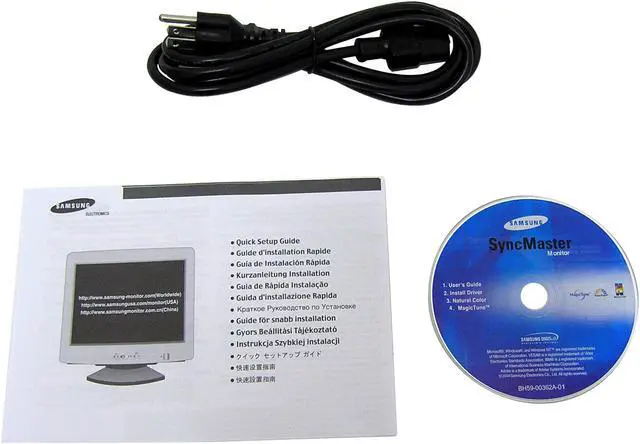 Alt view image 6 of 7 - SAMSUNG 997DF-T/T Silver-Black 19" CRT Monitor 0.20mm (horizontal) Dot Pitch D-Sub