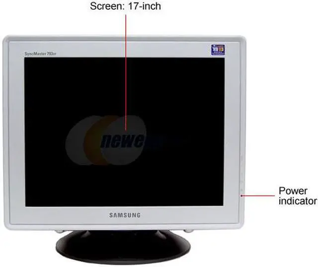 Alt view image 3 of 7 - SAMSUNG 793DF-T/T Silver-Black 17" DynaFlat CRT Monitor 0.20mm (H) Dot Pitch D-Sub