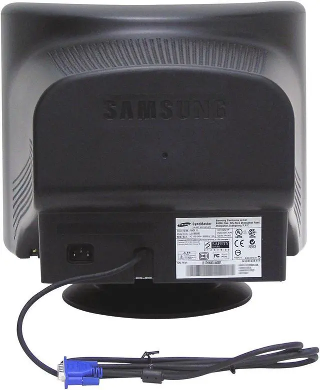 Alt view image 5 of 7 - SAMSUNG 793DF-T/T Silver-Black 17" DynaFlat CRT Monitor 0.20mm (H) Dot Pitch D-Sub