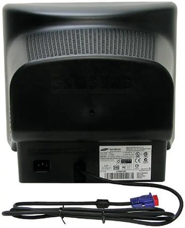 Alt view image 4 of 5 - SAMSUNG 793S Black 17" CRT Monitor 0.23mm Dot Pitch Captive 15-pin mini D-SUB connector