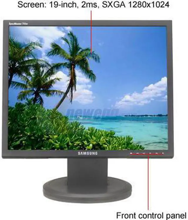 Alt view image 2 of 9 - SAMSUNG 19" a-si TFT/LCD SXGA LCD Monitor 2ms (Gray-To-Gray) D-Sub, DVI-I 940BF