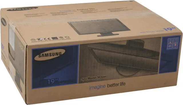 Alt view image 14 of 14 - SAMSUNG 943BWX High Gloss Piano Black 19" 5ms DVI Widescreen LCD Monitor with Height/Pivot Adjustments 300 cd/m2 DC 8000:1
