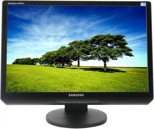 Alt view image 2 of 12 - SAMSUNG 2220WM-HAS Black 22" 5ms DVI Widescreen LCD Monitor with Height Adjustment 300 cd/m2 1000:1 Built in Speakers