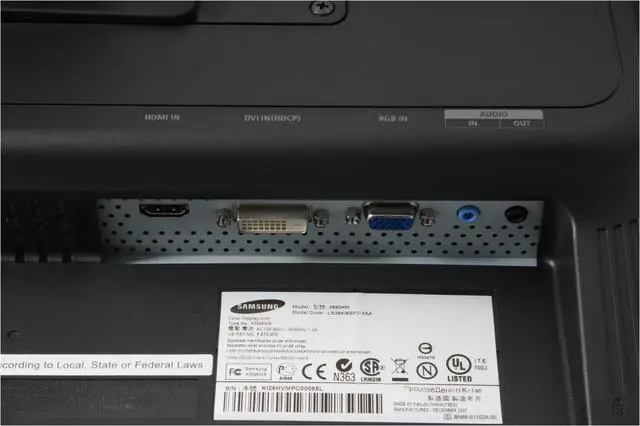 Alt view image 9 of 14 - SAMSUNG 2693HM Glossy Black 26" 5ms DVI HDMI Widescreen LCD Monitor with Height/Pivot Adjustments 400 cd/m2 DC 3000:1 Built in Speakers