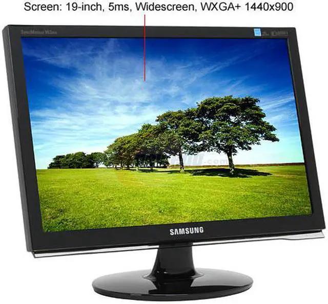 Alt view image 3 of 8 - SAMSUNG 19" a-si TFT/TN WXGA+ LCD Monitor 5ms (2ms GTG) D-Sub, DVI 953BW