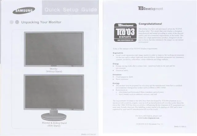 Alt view image 16 of 18 - SAMSUNG 27" WUXGA LCD Monitor w/Height & Swivel Adjustments 6ms(GTG) D-Sub, DVI, HDMI, S-Video, Composite, Component 275T+
