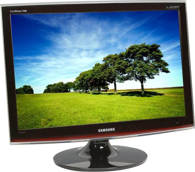 Alt view image 3 of 15 - SAMSUNG TOC T240 Rose Black 24" 5ms HDMI Widescreen LCD Monitor 300 cd/m2 DC 20000:1(1000:1)
