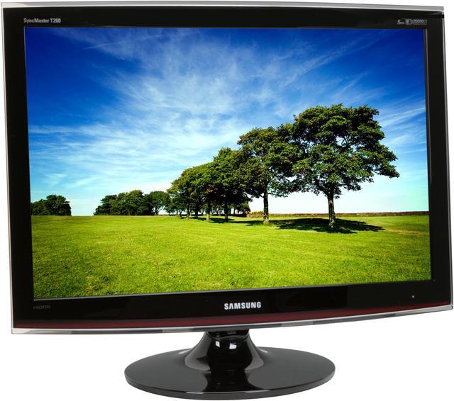 Alt view image 3 of 14 - SAMSUNG T260 Rose-Black 25.5" 5ms Touch of Color Series HDMI Widescreen LCD Monitor 300 cd/m2 DC 20000:1