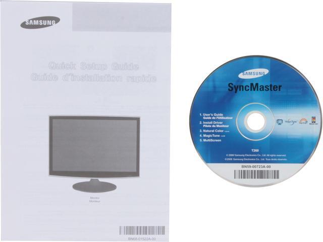 Alt view image 13 of 14 - SAMSUNG T260 Rose-Black 25.5" 5ms Touch of Color Series HDMI Widescreen LCD Monitor 300 cd/m2 DC 20000:1