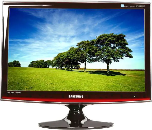 Alt view image 2 of 7 - SAMSUNG ToC T220HD Rose Black 22" 5ms HDMI Widescreen HDTV Monitor 300 cd/m2 DC 10000:1 Built in DTV Tuner & Dolby Digital Surround Speakers