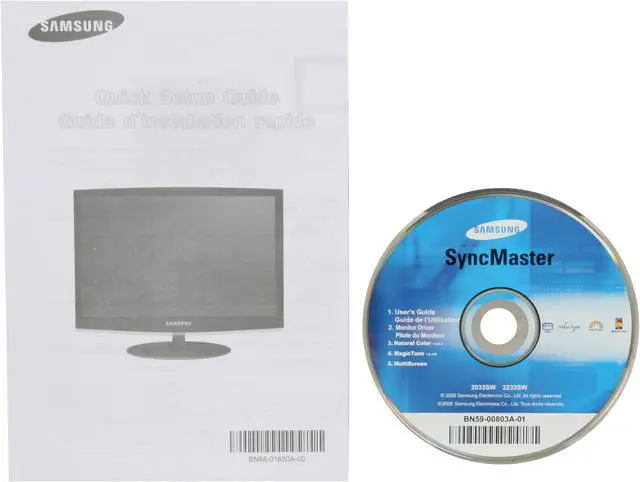 Alt view image 13 of 14 - SAMSUNG SYNCMASTER 2333SW High Glossy Black 23" 5ms Widescreen LCD Monitor 300 cd/m2 DC 20000:1 (1000:1) w/ HPCP Support
