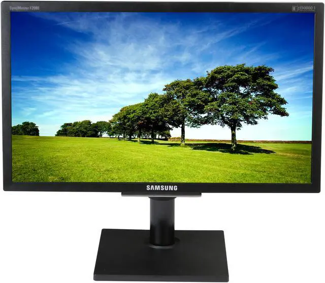 Alt view image 2 of 9 - SAMSUNG F2080 Black 20" Widescreen LCD Monitor 250 cd/m2 DC 150000:1(3000:1) w/height & swivel adjustment