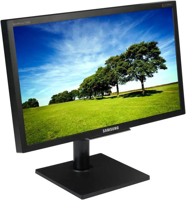 Alt view image 3 of 9 - SAMSUNG F2080 Black 20" Widescreen LCD Monitor 250 cd/m2 DC 150000:1(3000:1) w/height & swivel adjustment