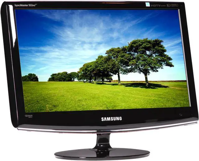 Alt view image 3 of 7 - SAMSUNG 933HD+ High Glossy Black 18.5" 5ms HDMI Widescreen LCD HDTV Monitor 300 cd/m2 DC 10,000:1 (1,000:1) Built in Speakers and Digital TV tuner