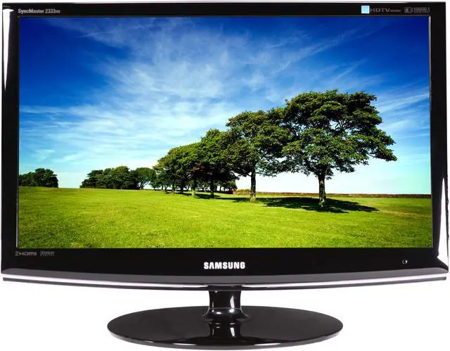 Alt view image 2 of 7 - SAMSUNG 23" Full HD LCD Monitor 5 ms D-Sub, DVI, HDMI, Component 2333HD