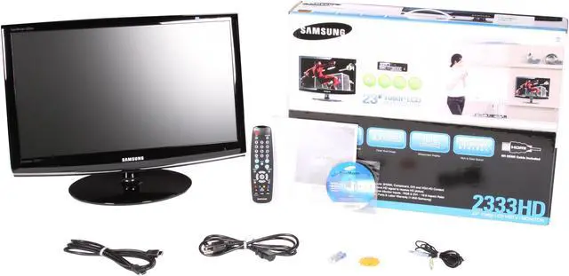 Alt view image 7 of 7 - SAMSUNG 23" Full HD LCD Monitor 5 ms D-Sub, DVI, HDMI, Component 2333HD