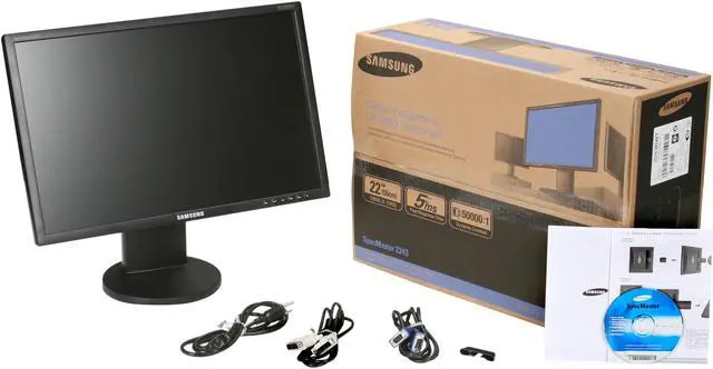 Alt view image 9 of 9 - SAMSUNG 22" 5ms Height &Pivot Adjustable Stand Black Widescreen LCD Monitor 300 cd/m2 DC 8000:1(1000:1)