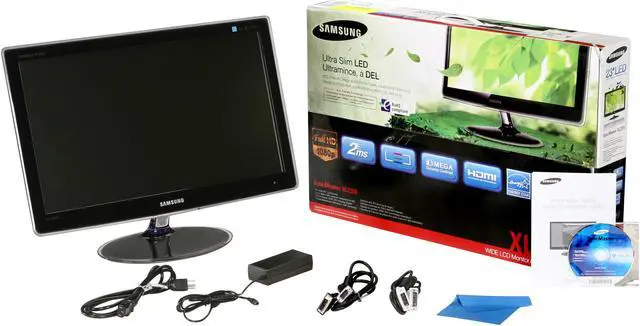 Alt view image 7 of 7 - SAMSUNG XL2370-1 Charcoal Gray 23" Full HD HDMI LED Backlight  LCD Monitor  Slim Design 250 cd/m2 DC 5,000,000:1(1000:1)