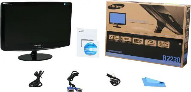 Alt view image 7 of 7 - SAMSUNG 21.5" LCD Monitor 5 ms D-Sub, DVI B2230