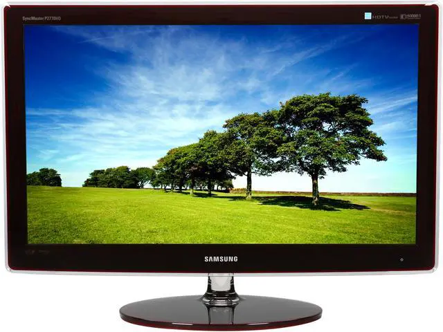 Alt view image 2 of 8 - SAMSUNG P2770HD Rose Black 27" 5ms Widescreen LCD Monitor 300 cd/m2 DC 50,000:1(1000:1) Built-in HDTV Tuner & Speakers