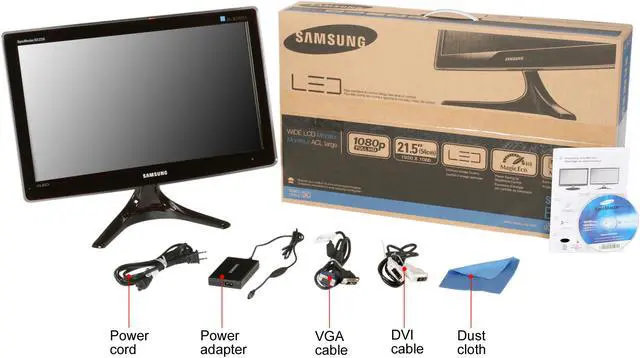 Alt view image 7 of 7 - Samsung BX2235 21.5" 1920 x 1080 LED BackLight LCD monitor Slim Design 250 cd/m2 CR 1000:1
