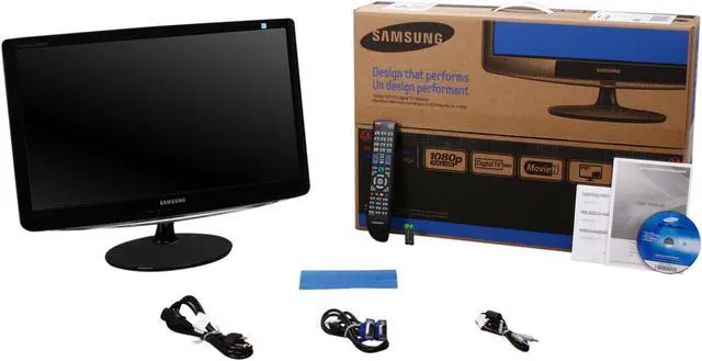 Alt view image 8 of 8 - Samsung 24" 1920x1080 5ms B2430HD HD HDMI WideScreen LCD Monitor w/TV Tuner & USB Port 300 cd/m2 70,000:1