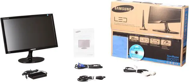 Alt view image 7 of 7 - SAMSUNG BX2031 Glossy Black 20" 5ms LED BackLight LCD Monitor Slim Design  250 cd/m2 DCR 5,000,000:1