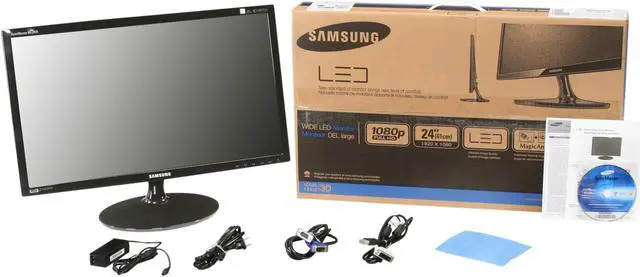 Alt view image 7 of 7 - SAMSUNG BX2431 Glossy Black 24" LED BackLight LCD Monitor Slim Design 250cd/m2  DCR 5,000,000:1 (1,000:1)