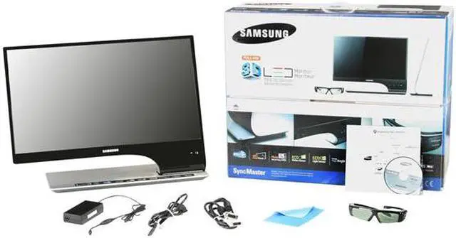 Alt view image 9 of 9 - SAMSUNG S27A950D Black 27" Full HD 3D LED BackLight LCD Monitor w/ 3D glasses 300 cd/m2 DCR 1,000,000:1 (1,000:1)