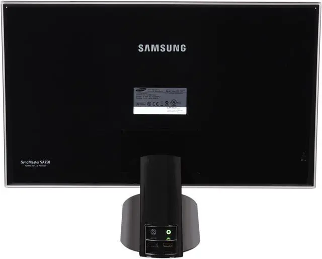 Alt view image 5 of 9 - SAMSUNG S23A750D Black 23" Full HD 3D LED BackLight LCD 120Hz 3D Monitor w/ 3D Glasses 250 cd/m2 DCR 1,000,000:1 (1,000:1)